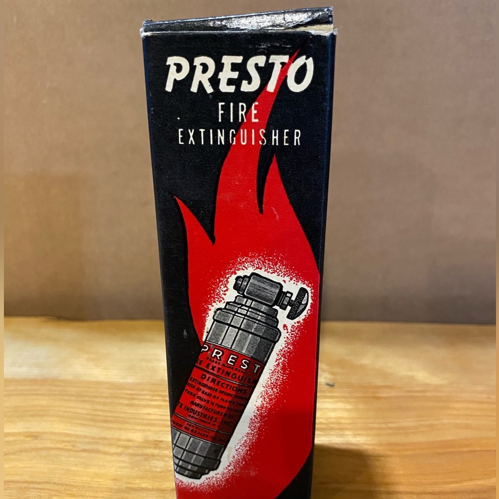Vintage motorcycle extinguisher